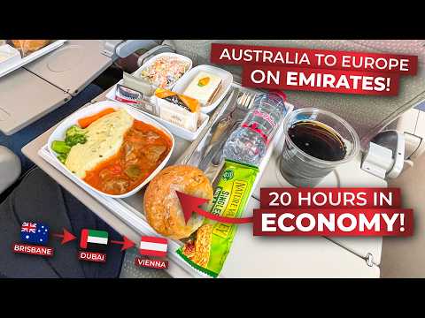 OLD vs. NEW-ish A380 Emirates ECONOMY | Brisbane - Dubai - Vienna | BRUTALLY HONEST REVIEW