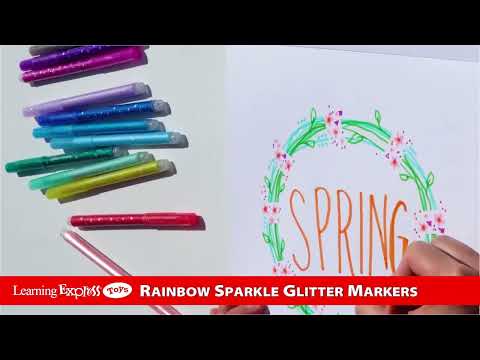 IAR130113   RAINBOW GLITTER MARKERS