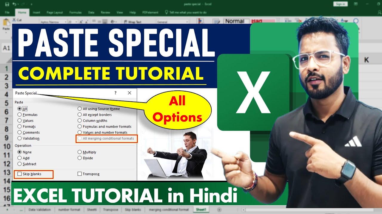 Paste Special in Excel Complete Tutorial | Excel Paste Special | Microsoft Excel
