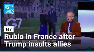 Rubio tries to sell Iran war to skeptical G7 after Trump insults allies • FRANCE 24 English