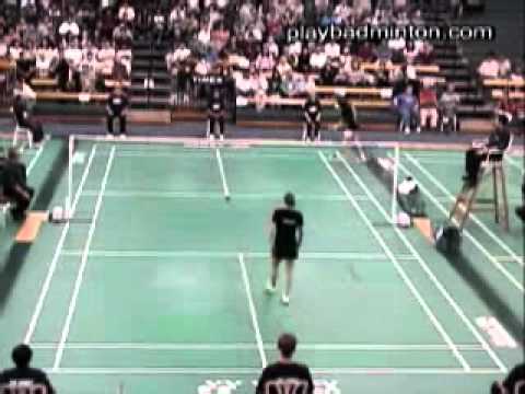 Badminton 2002 US Open Woman's Single Final - Julia Mann vs. Marina Andrievskaya - Set 1/2