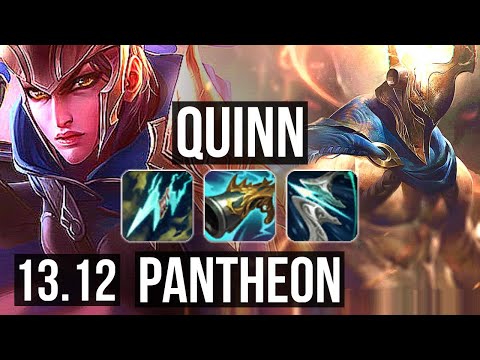 QUINN vs PANTHEON (TOP) | 1.8M mastery, 900+ games, Rank 9 Quinn, Legendary | EUW Master | 13.12