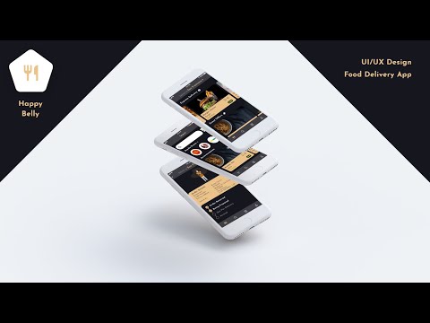 Happy Belly || Food Delivery App || UI/UX Design By Meet Pandya