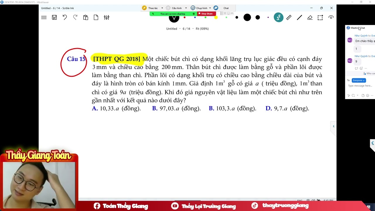 HÌNH TRỤ BUỔI 3