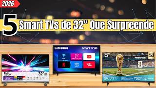 5 Smart TVs de 32” que Valem MUITO a Pena em 2026! Qual Comprar?