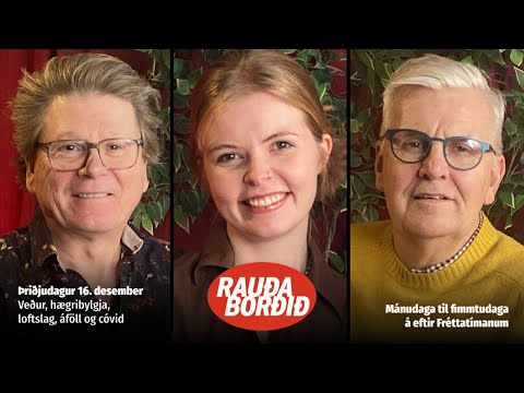 Rauða borðið 16. des - Veður, hægribylgja, loftslag, áföll og cóvid