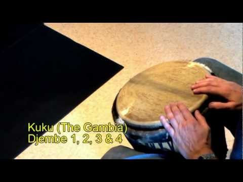 Djembe rhythms and grooves part 2 (from The Gambia), Fulla, Kuku, Tiriba