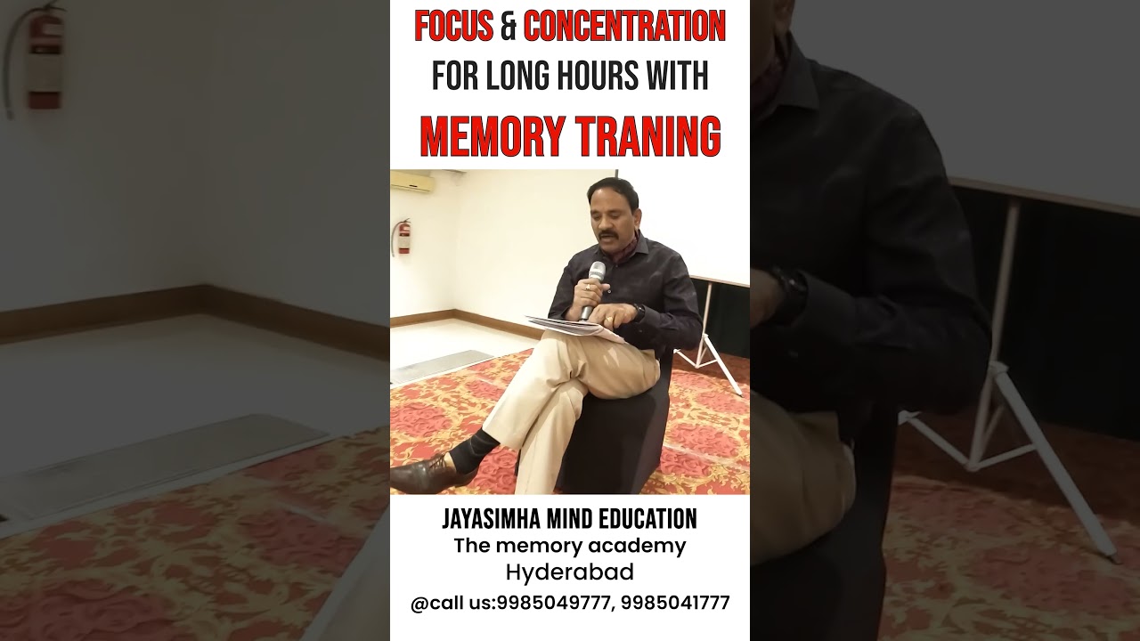 Summer Train Your Brain Memory Workshops OFFLINE & ONLINE | Squadron Leader Jayasimha