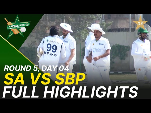Full Highlights | Sahir Asst vs SBP | President Trophy | 2025-26 | Day 4 | PCB | M2Y1K