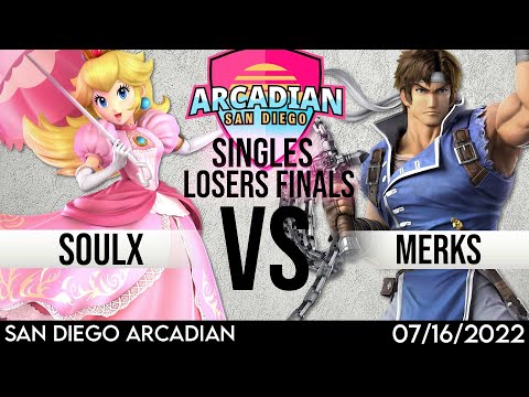 San Diego Arcadian Losers Finals - SoulX (Peach) Vs. Merks (Richter) - SSBU Tournament