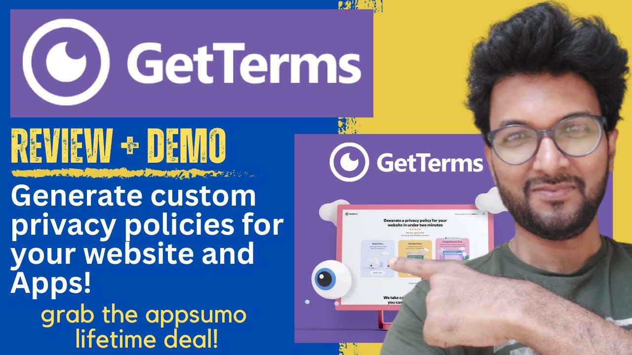 GetTerms Review + Demo – Generate custom privacy policies for your website and Apps!