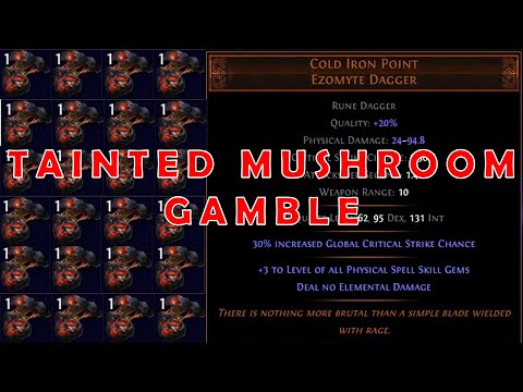 PoE 3.16 Tainted Mythic Orb Gamble for Cold Iron Point In Scourge League