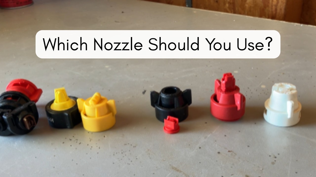 How to Choose a Sprayer Nozzle #agriculture #spraying #farming #lawncare #gardening