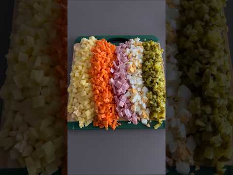 Ruska salata / Russischer Salat ♥️ Salat Olivier #russian  #oliviersalad #foodlover