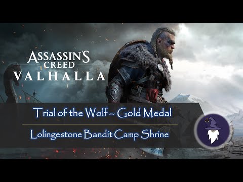 ASSASSIN'S CREED VALHALLA MASTERY CHALLENGE DLC - LOLINGESTONE "TRIAL OF THE WOLF" GOLD MEDAL