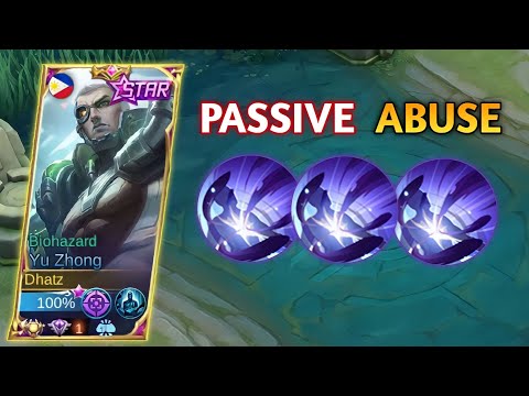 NO ONE CAN ESCAPE FROM THIS PASSIVE KILLER! | YU ZHONG PASSIVE ACTIVATE - MLBB