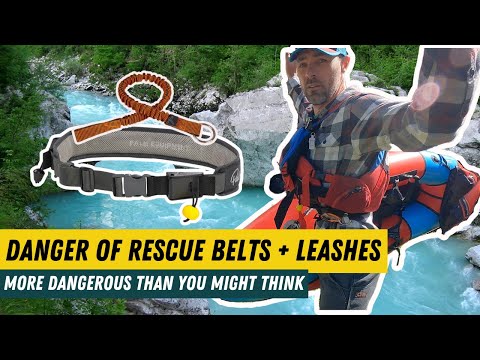 Packraft Tutorial - Dangers of paddle leashes + releasable chest harness
