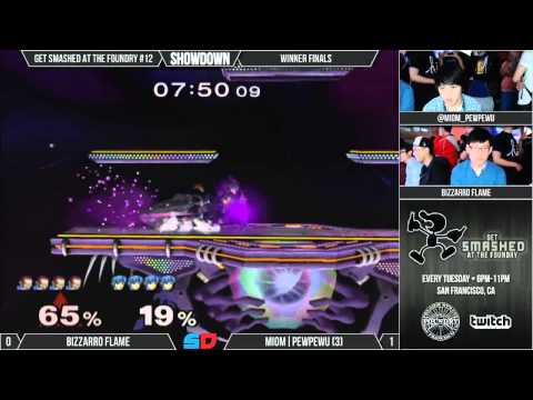 Get Smashed at the Foundry #12 - Winner Finals - Bizzarro Flame (Ganon) v MIOM|PPU(Marth, C. Falcon)