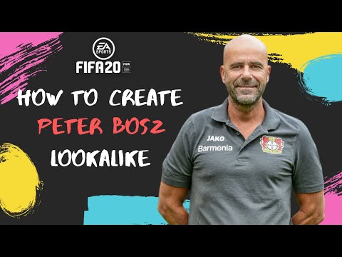 How to Create Peter Bosz - FIFA 20 Lookalike for Career Mode