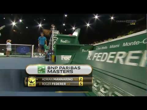 Parijs 2011 2e Ronde - Roger Federer vs Adrian Mannarino