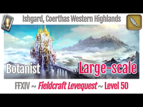FFXIV Botanist Leves Level 50 Large-scale - Ishgard, Coerthas Western Highlands - Heavensward