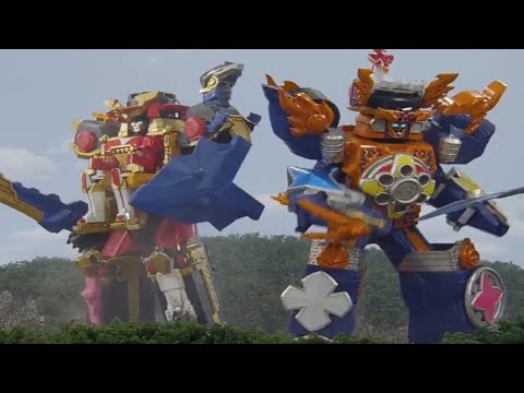Power Rangers Super Ninja Steel - Doom Signal - Megazord Fight