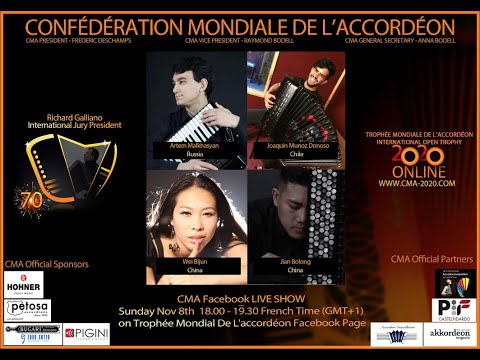 3rd CMA Facebook Live Show - Nov 8th 2020. Malkhasyan, Hermosa, Bijun, Bolong, Bodell, FIA Munoz