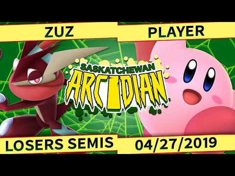 Zuz (Greninja) vs. Player (Kirby) - Losers Semis - SK Ultimate Arcadian
