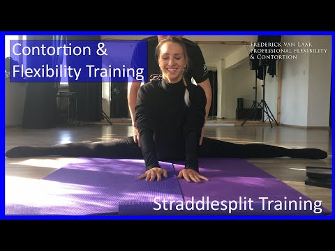 22 Flexyart Contortion: Straddle Split flat on the Floor - Also for Yoga, Pole, Ballet, Dance People