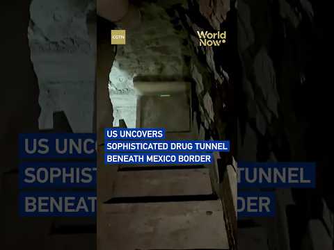 US uncovers sophisticated drug tunnel beneath Mexico border #worldnow