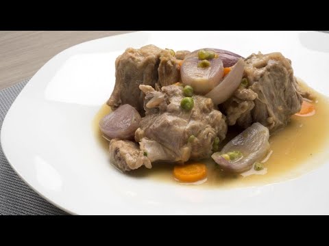 Receta de cuellos de cordero en salsa - Karlos Arguiñano