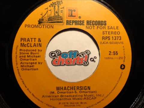 Pratt & McClain - Whachersign ■ Promo 45 RPM 1976 ■ OffTheCharts365