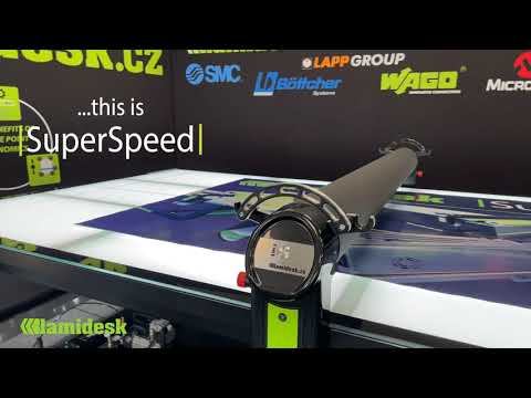 Table de contrecollage motorisée CNC ou manuelle - Lamidesk SuperSpeed CNC avec contrôle au pied et multiples formats_3