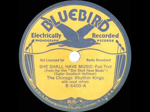 1936 Chicago Rhythm Kings - She Shall Have Music (Dick Robertson, vocal)