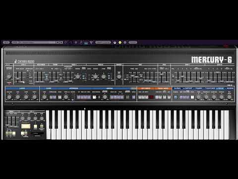 Cherry Audio Mercury 6 creating a Free Split Preset.