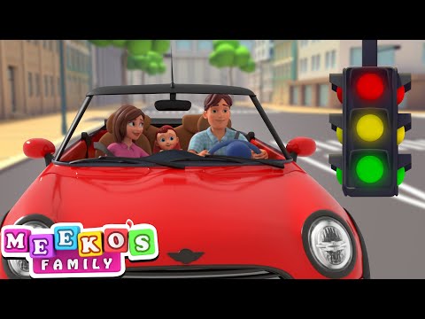 😻🚦Traffic Lights Song🚦(Mommy and Daddy Version) | Red, Yellow, Green Color | Meeko's Family
