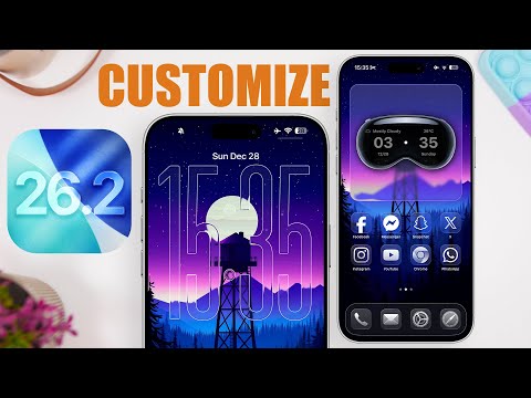 iOS 26.2 - CUSTOMIZE The New Lock Screen & Home Screen !