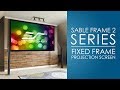 ✅ Elite Screens Sable Frame 2 Fixed Frame Projection Screen