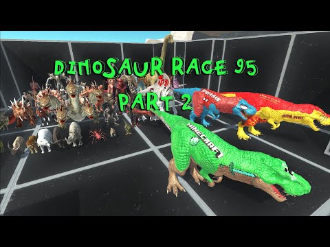 DINOSAUR RACE 95 PART 2(all units race) - Animal Revolt Battle Simulator