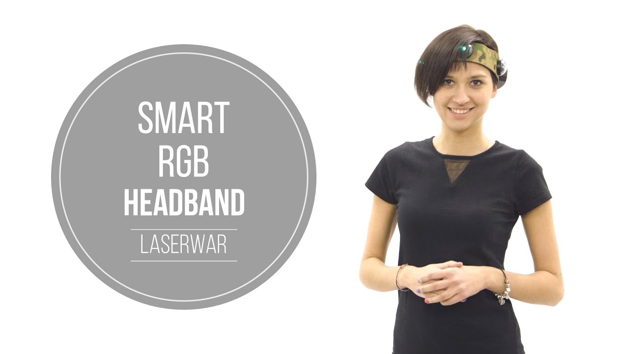 Smart RGB headband for laser tag