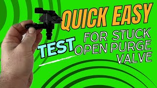 Quick Easy Test For Stuck Open Evap Purge Valve Using Scan Tool