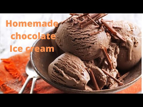 ASMR Homemade chocolate ice cream With 3 ingredients  Eggless ice cream