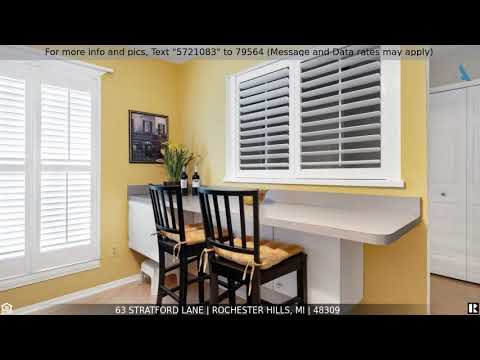 Priced at $229,900 - 63 STRATFORD Lane, Rochester Hills, MI 48309