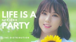 GFRIEND 여자친구 - LIFE IS A PARTY || Line Distribution