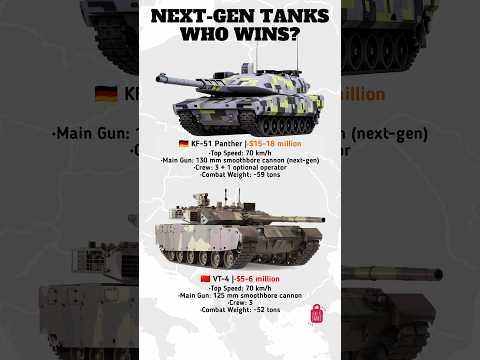 VT-4 vs KF-51 Panther | Next-Gen Tank Showdown #shorts