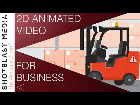 Safety Explainer 2D Animated Corporate Video Forklift Safety Video Production For Business Leeds UK