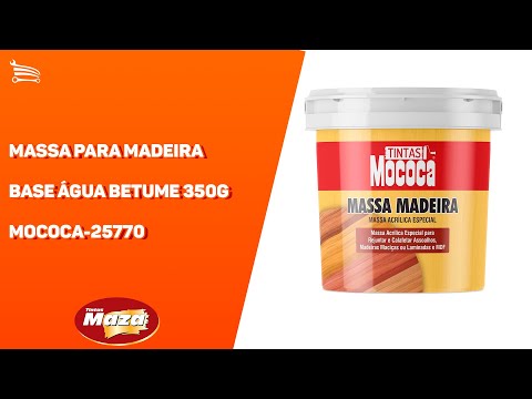 Massa para Madeira Base Água Cerejeira 350g  - Video