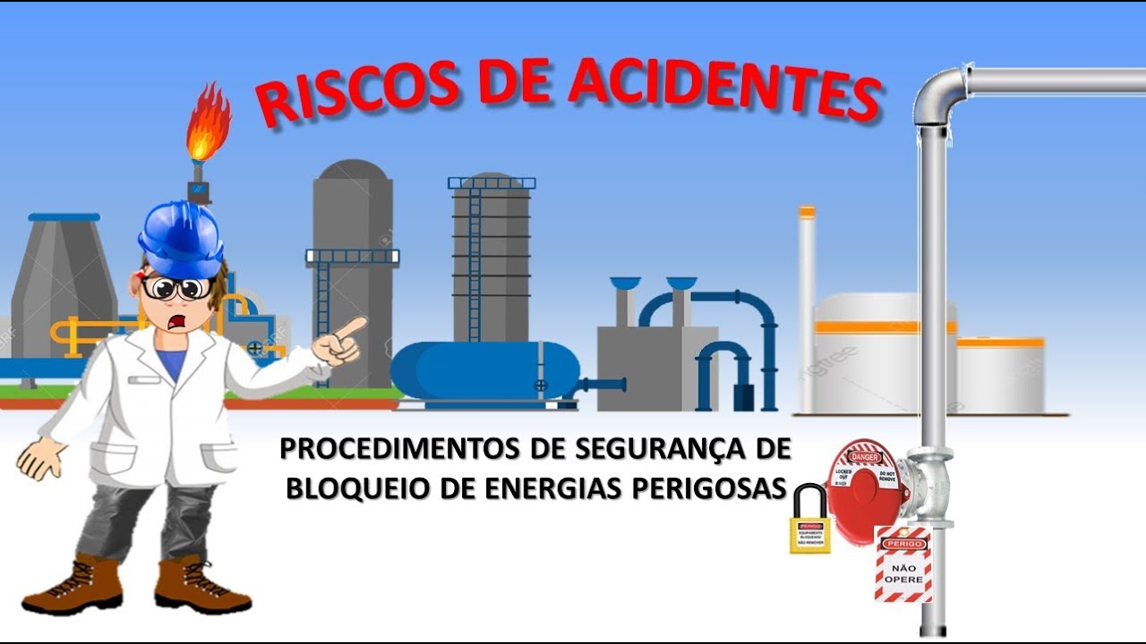 Riscos de Acidentes - Com ênfase em bloqueio de energias perigosas.