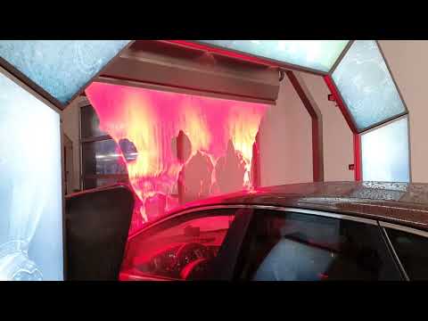 Textile Holz-Expresswaschstraße aus Edelstahl - Waschpark B28 Reutlingen