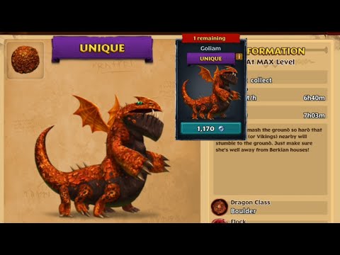 GOLIAM Odin's Shop Titan Mode Max Level 150 - Unique Thunderpede | Dragons: Rise of Berk